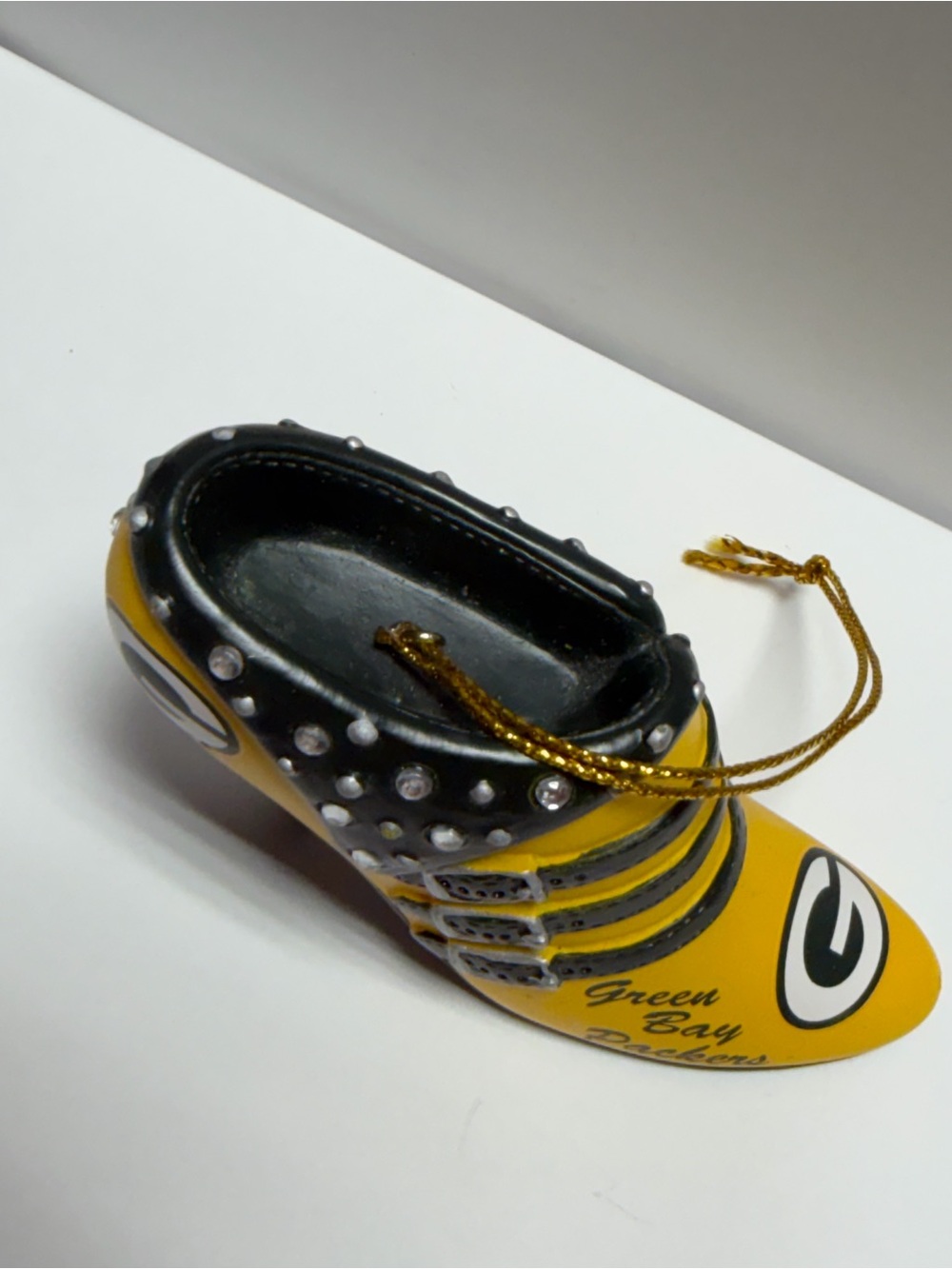 2011 Bradford Exchange Green Bay Packers “Triple Threat” Stiletto Shoe Ornament - Picture 5 of 8